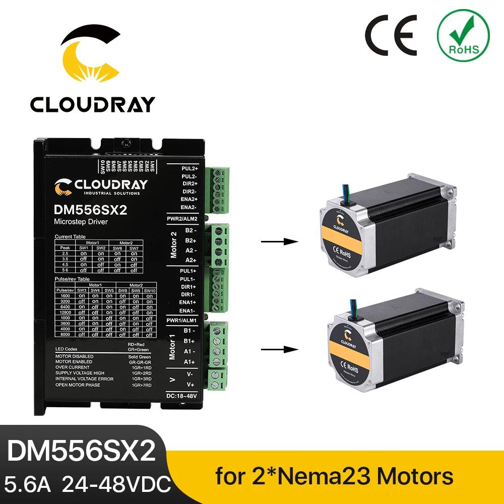 Cloudray-Nema 23/24   ̹ DM556SX2 5.6A 24  48VDC 2 ǽ,   Ʈѷ CNC  